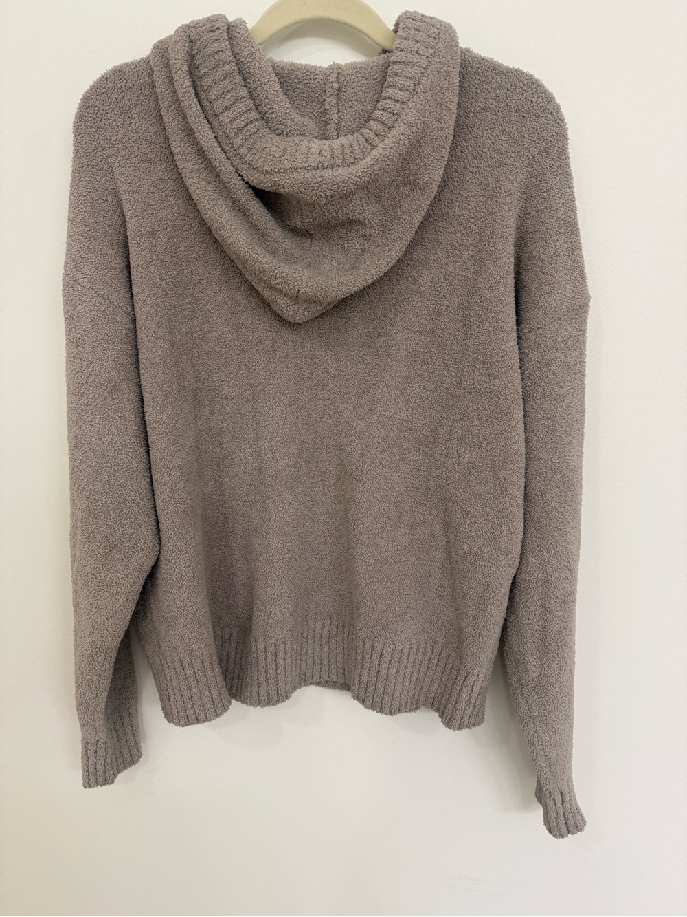 UGG Women's Taupe Plush  Hoodie Sweater Women’s Size Large - Picture 2 of 3